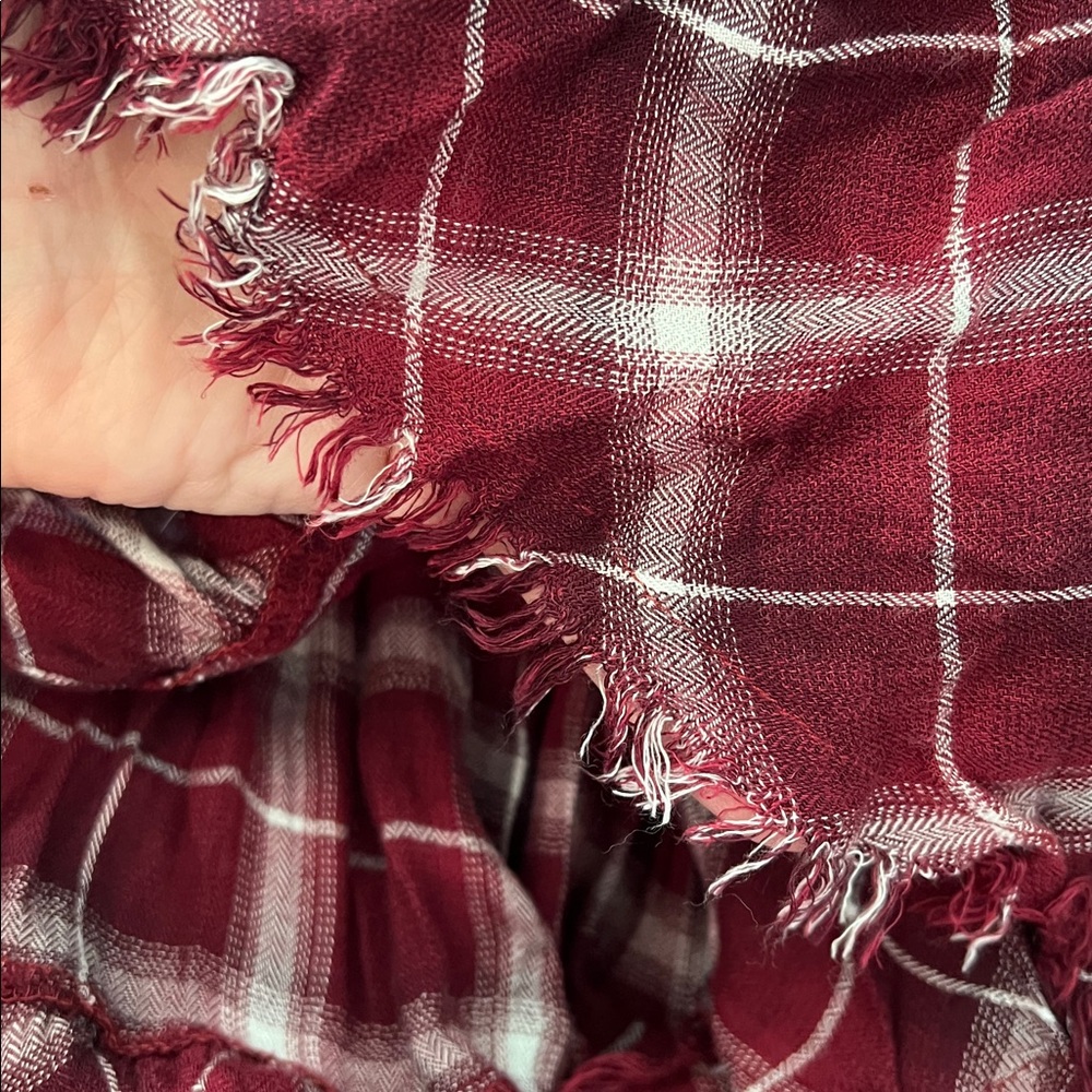 🌻Altar'd State Burgundy long  Boho shirt Med C354 - Picture 7 of 7